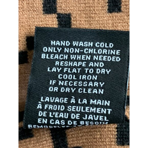 Womens Premise Geo Cognac Cardigan Open 7185 Size S/M NWT Shawl Collar Laser cut - Picture 9 of 12